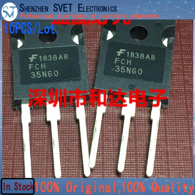 10PCS/Lot FCH35N60  TO-247 600V 35A     New Imported Original 100%Test In Stock Fast Ship