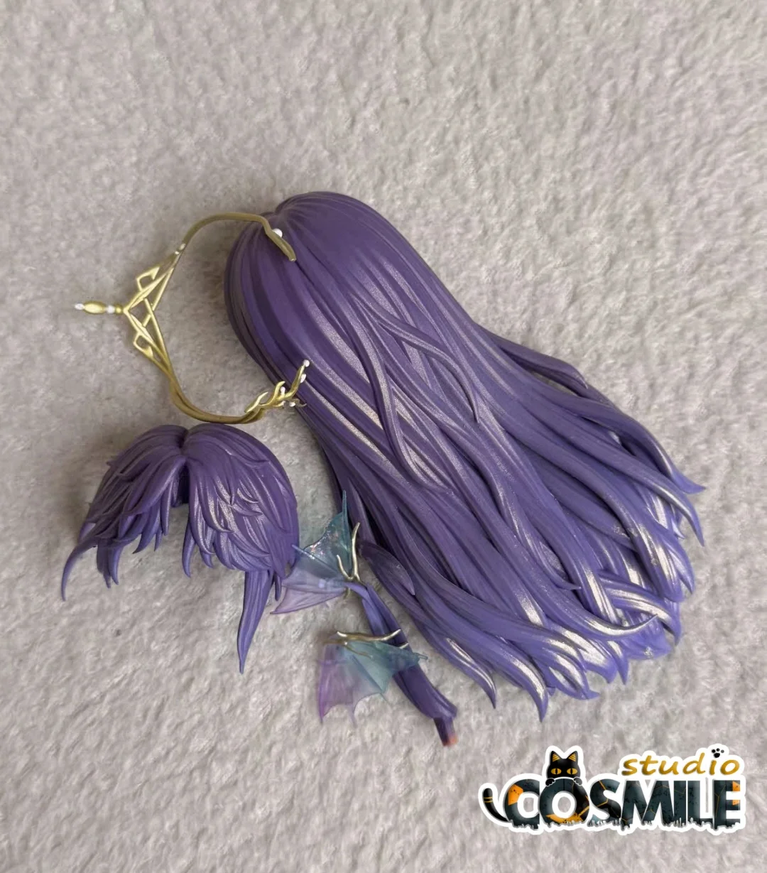 Love and Deepspace ホムラ Rafayel Lemurian Sea God GSC 1/12 BJD OB11 OB22 Doll's Head Hair Wig Figure Toy Accessories