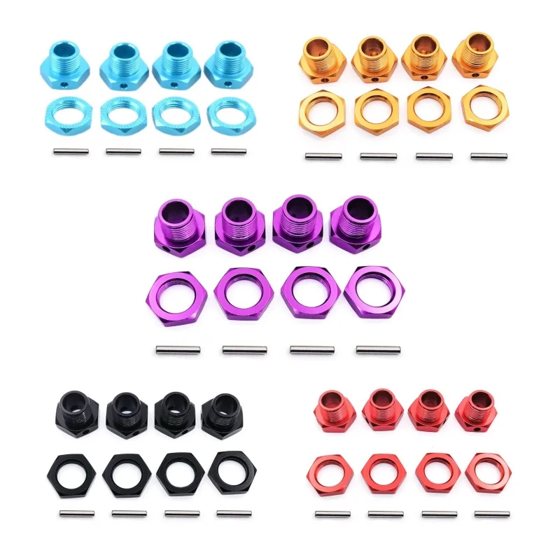 

M17 17mm Aluminium Wheel Hub Adapter Hex Nut Pin Anti-Dust Cover For 1/8 RC Model Car HSP HPI TEAM C Axial Kyosho Tamiya 81011