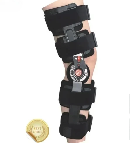 Hinged Knee Brace Adjustable Motion Orthosis Kneed Support Brace for Knee Pain Relief
