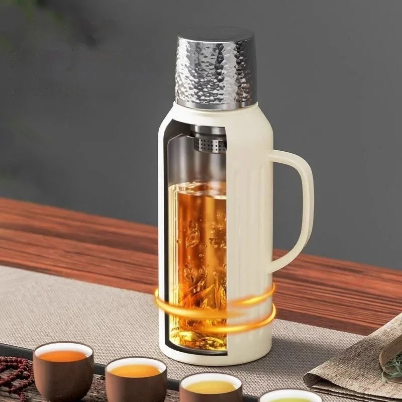 

Outdoor Stewed Teapot Thermal Insulation Pot Hot Water Bottle Ceramic Inner Tank Warm Pot Intelligent Warm Kettle