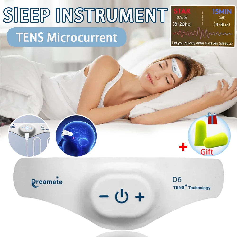 

TENS Sleeping Aid Device Smart Relieve Insomnia Instrument Help Sleep Night Anxiety Therapy Relaxed Pressure Relief Sleep Device