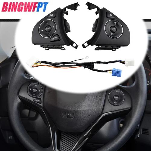 혼다 핏 2015 2016 2017 2018 스위치 버튼, 오디오 라디오 원격 크루즈 컨트롤 버튼, 스티어링 휠 컨트롤 스위치, 신제품 