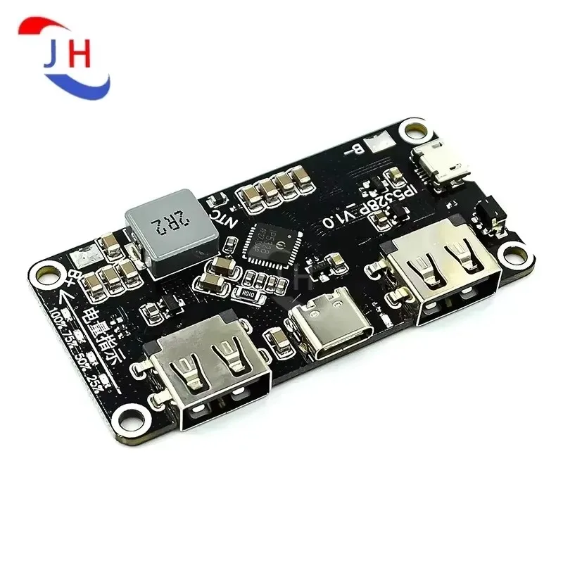IP5328P Dual USB 18650 Battery Charger treasure Tpye-c 3.7V to 5V 9V 12V Step up Fast Quick Charger Circuit Board QC2.0 QC3.0