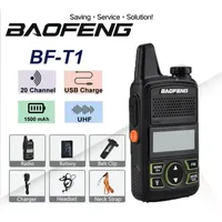 BAOFENG BF-T1 MINI Walkie Talkie Kids Woki Toki USB Charger Child Intercom HF Transceiver Protable CB Ham Radios UHF Transmitter