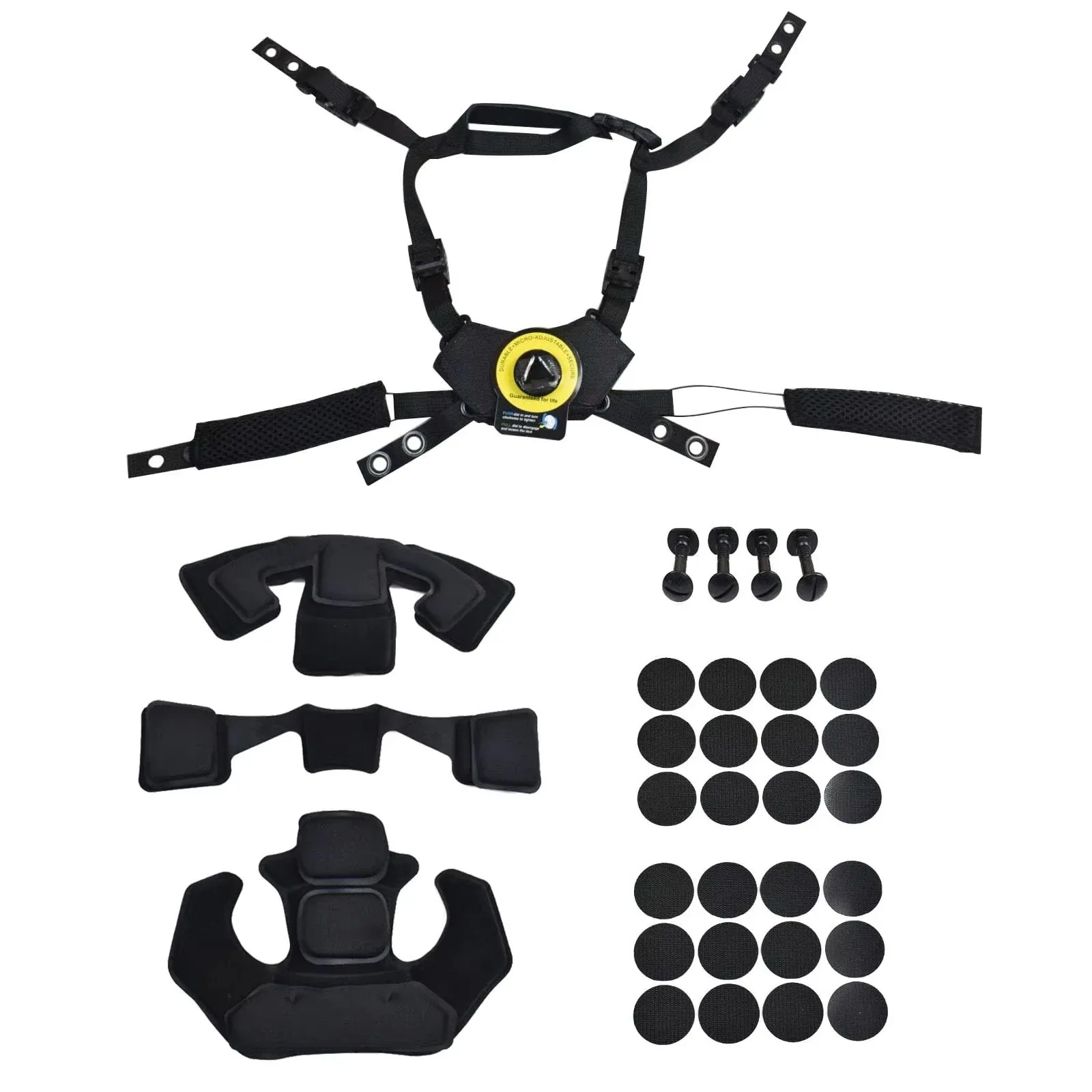 Tactical Helmet Suspension System Adjustable Chin Strap Memory Spongy Foam Pad for Team Wendy FAST MICH Airsoft Helmet Accessory