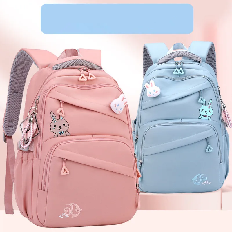 Mochila escolar del Año Chino del conejo para niños, Bolsa Escolar de gran capacidad para adolescentes y niñas, mochilas de viaje para mujeres,