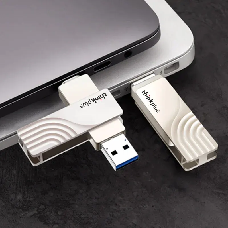 ThinkPlus for Lenovo USB Flash Drive 3.2 Type A Type C 32GB 64GB Pen Drive for PC Andriod Smartphone Memory Stick Storage U Disk
