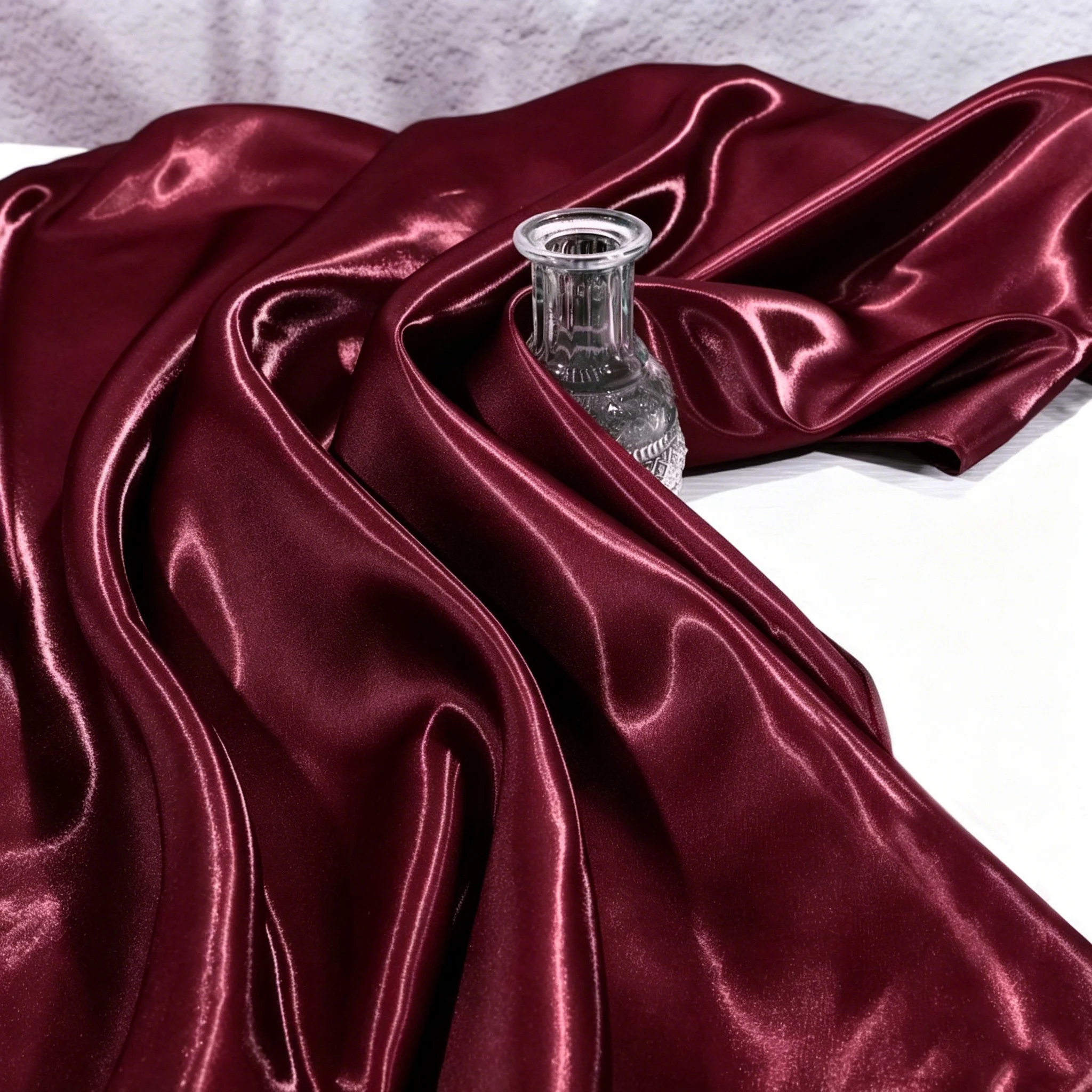Hunter Green Luxury Glossy Metallic Liquid Satin Fabric Galaxy Water Gloss Satin Fabric for Dress Suit Clothing Designer Materia