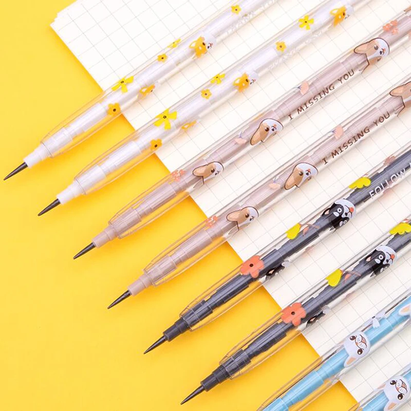 Kawaii Welpen Hunde Muti-Heads Bleistifte mit Radiergummi Kinder Schreiben Constant Bullet Bleistifte Briefpapier – Detail 2