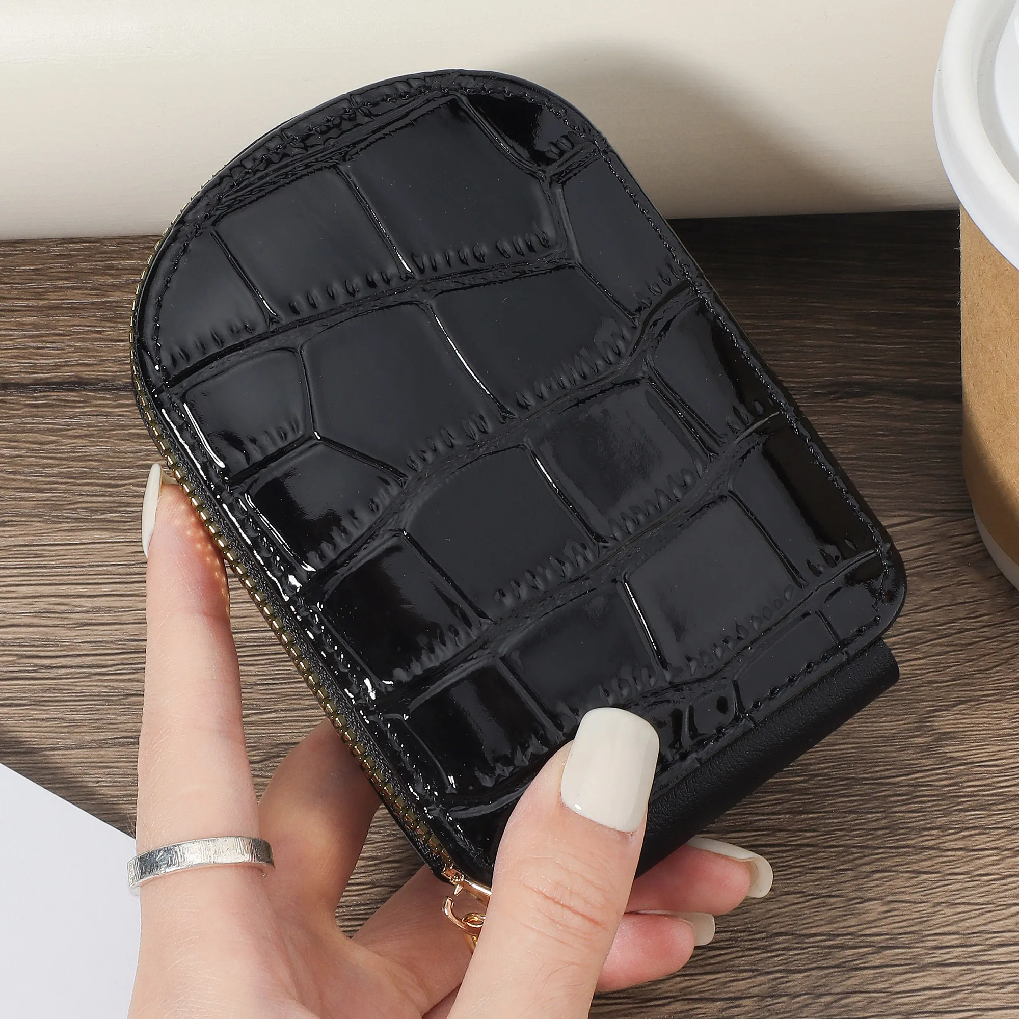 

Womens Credit Card Wallet, Large Capacity Multi Card Case Wallet, Zipper Card Cases Holder