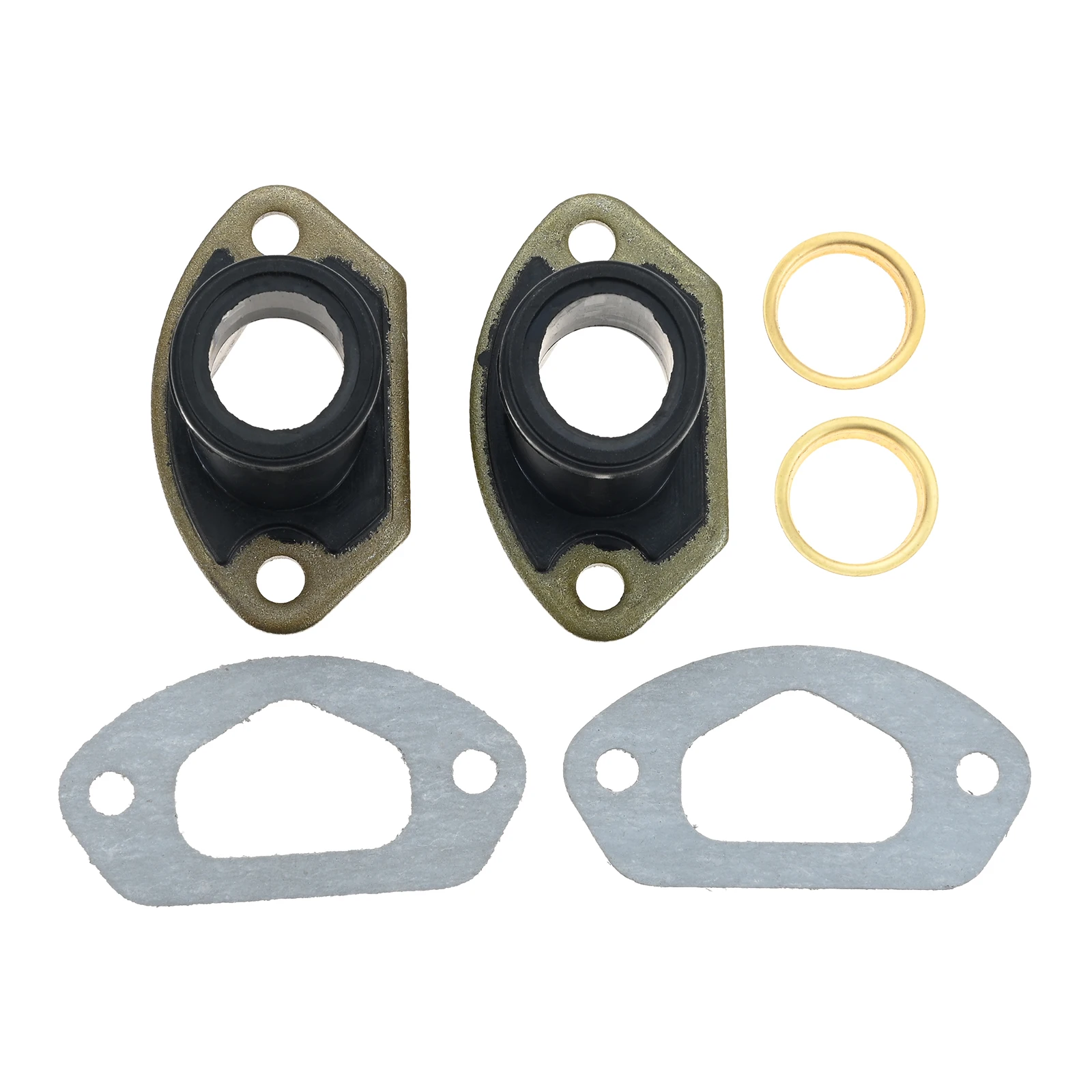 2 Sets Chainsaw Exhaust Intake Manifold 45/52/58 With Ring & Gasket For 45CC/4500 52CC/5200 58CC/5800 Chinese Chainsaw Parts