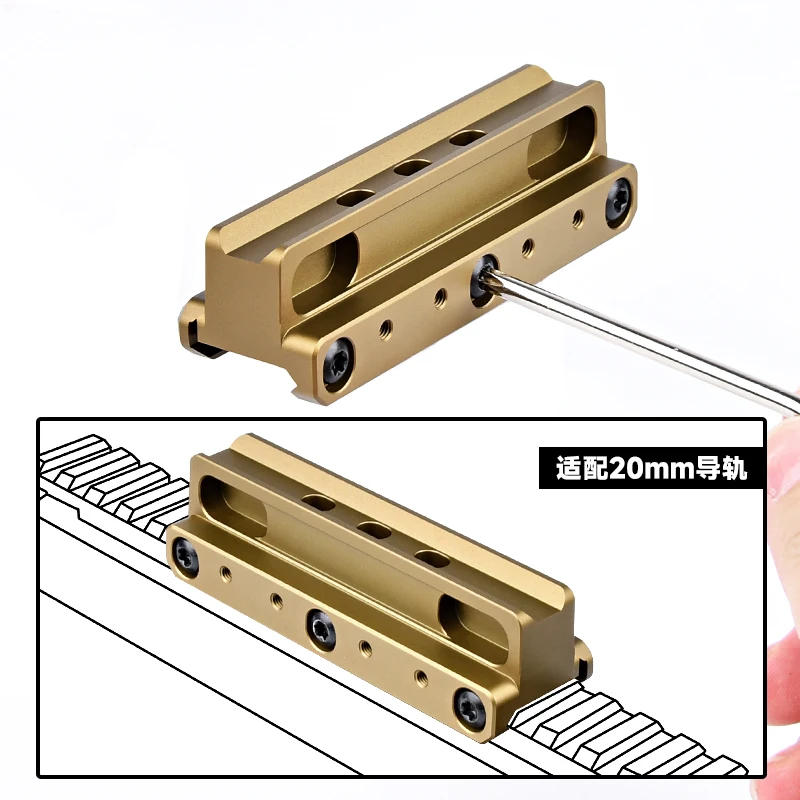 Tactical Fast COG Series ACOG VCOG Mount Airsoft Weapon rifle RMR Offset Optic red dot Base Hunting Adapter Plate Fit 20mm rail