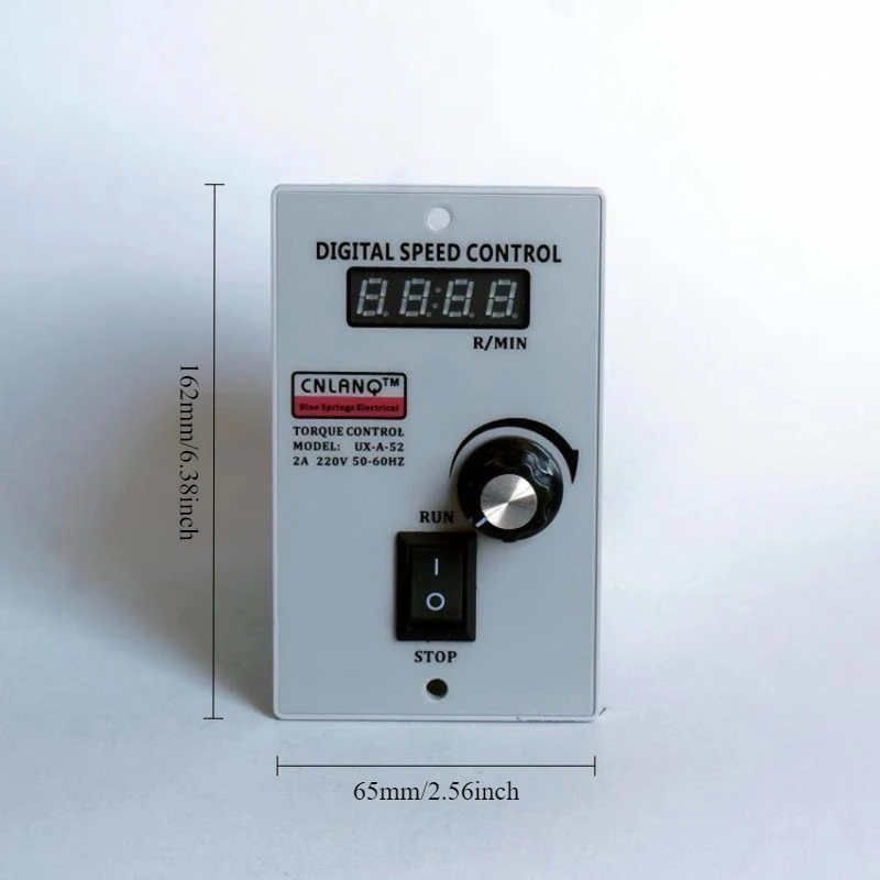 Regolatore di velocità con display a LED 400W UX-A-52 AC 220V 50/60hz Regolatore di controllo Avanti e indietro Regolatore di velocità del motore
