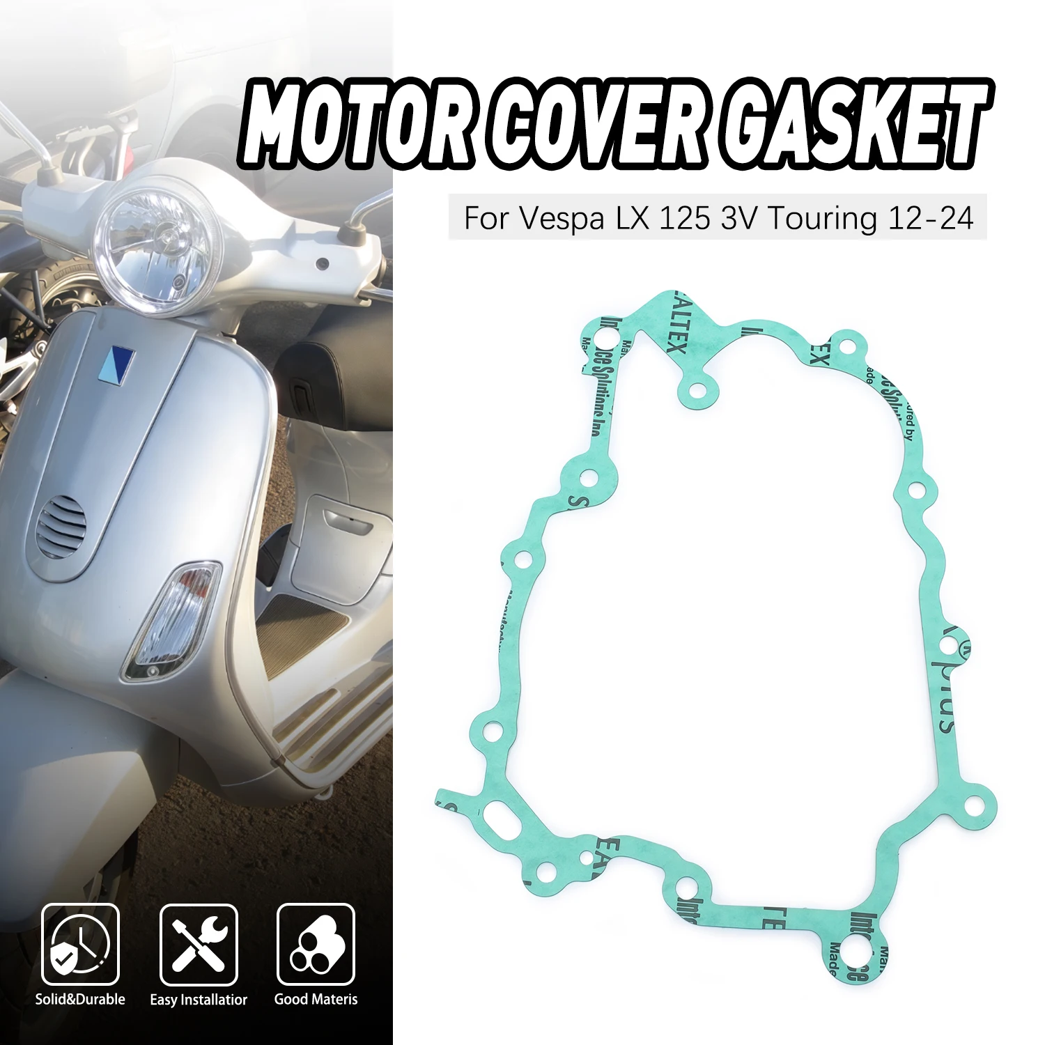 

For Vespa LX 125 ie 3V Touring 2012-2019 2020 2021 2022 2023 2024 Motorcycle Accesories Engine Cylinder Gasket Head Cover Kit