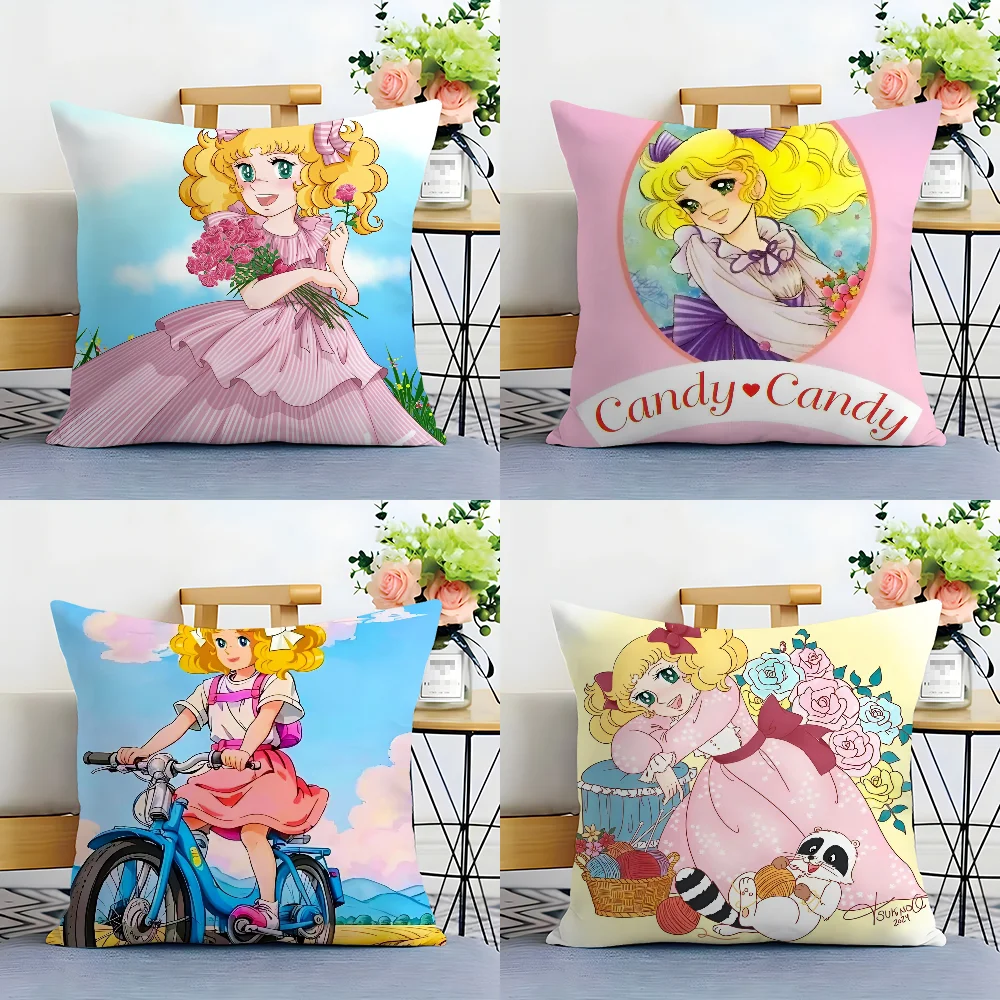 C-Candy Candy Anime Pillow Case Plush Fabric Soft  Pillowcase Double Sided Print Cushion Cover Household Gifts