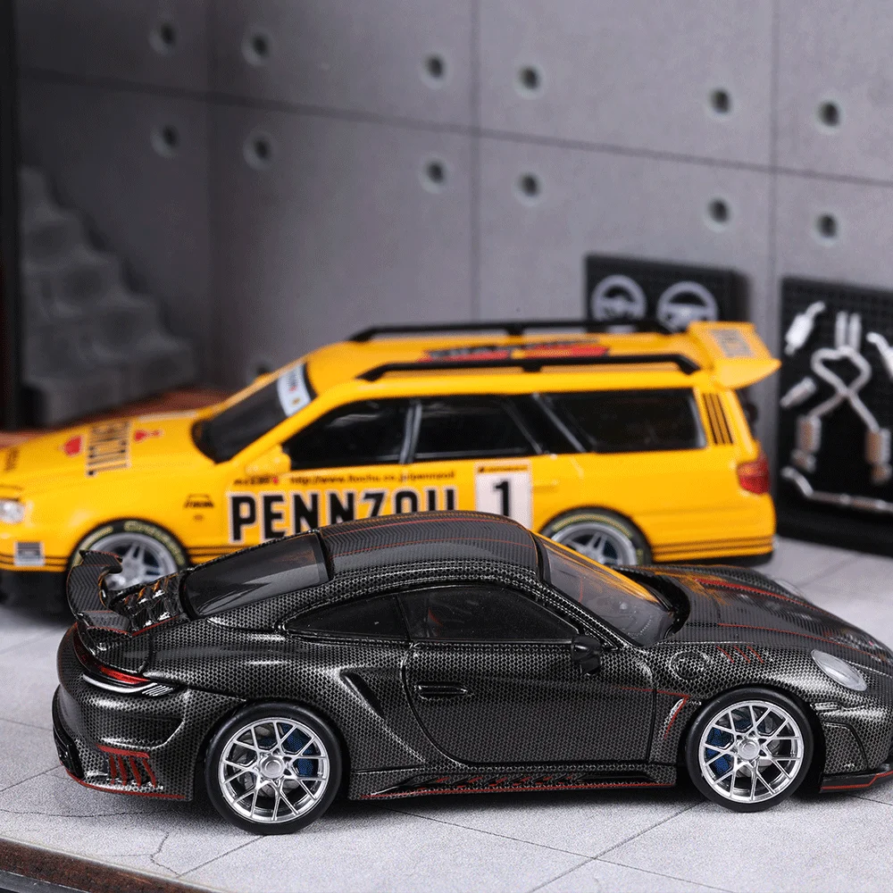 Kicarmod 1/64 Harzräder mit Gummireifen für Druckgussmodell, deutsche Sportwagenteile, RacingToy, 4-teiliges Set – Detail 4