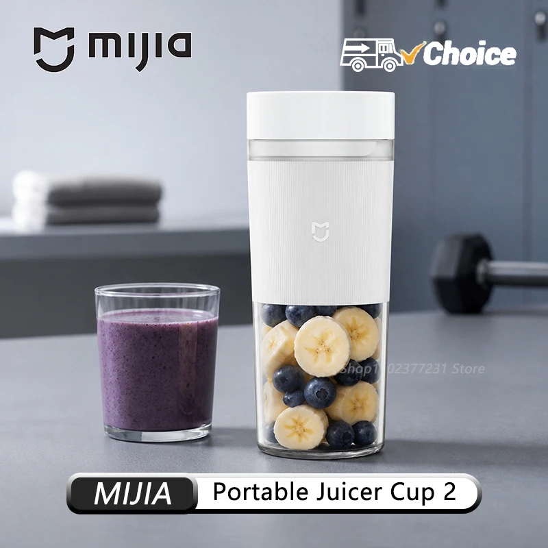 MIJIA Portable Juicer Cup 2 Mixeur de fruits électrique, extracteur de jus d'orange, robot culinaire de cuisine CN