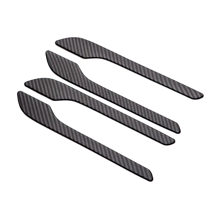 Car Door Handle For Tesla Model 3 Highland Model Y 2022 2023 2024 Door Cover Paste Model3 Carbon Fiber ABS Accessories 4Pcs/Set