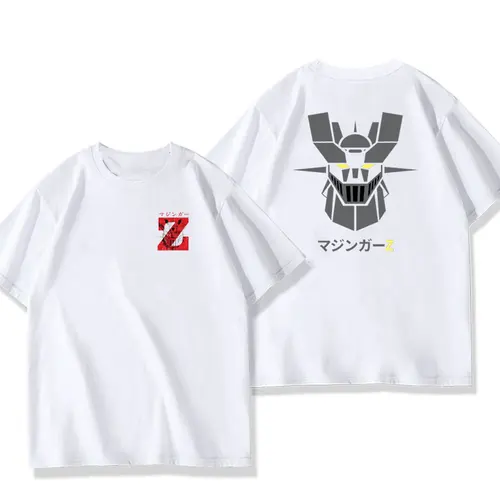 Imagen 2 del producto Camisetas de algodón para hombre Mazinger Z Anime Robot verano Casual moda manga corta Camiseta de gran tamaño Harajuku camisetas Tops ropa para niños
