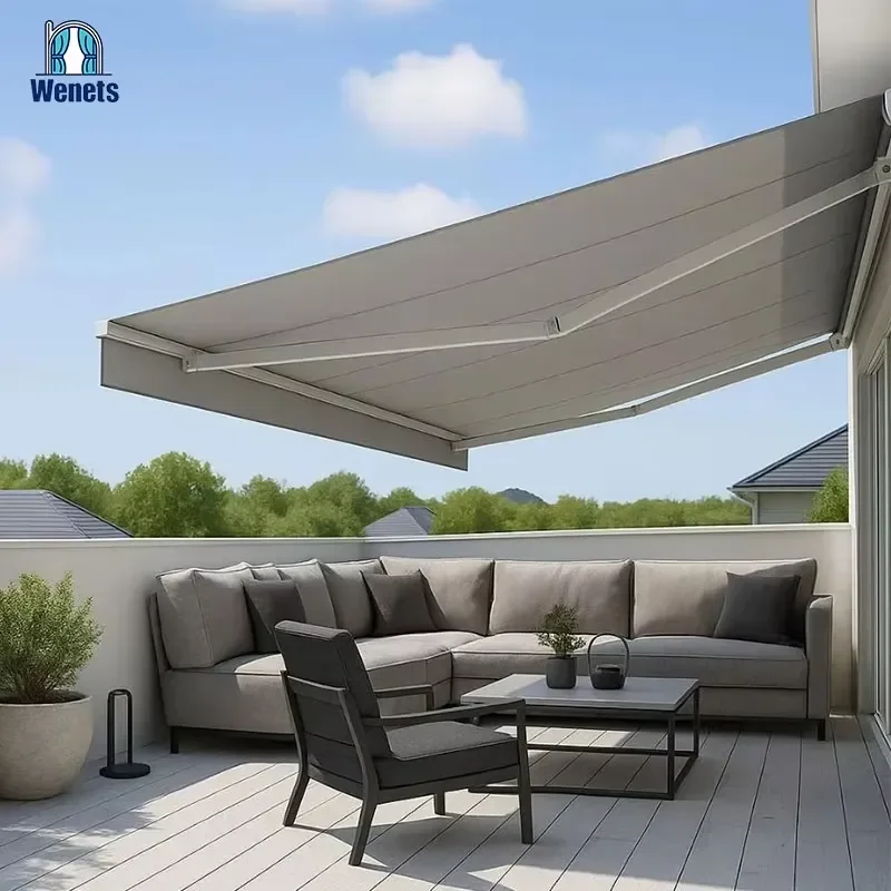 for Full Cassette Awning Customize Aluminum Waterproof Remote Control with LED Lighting