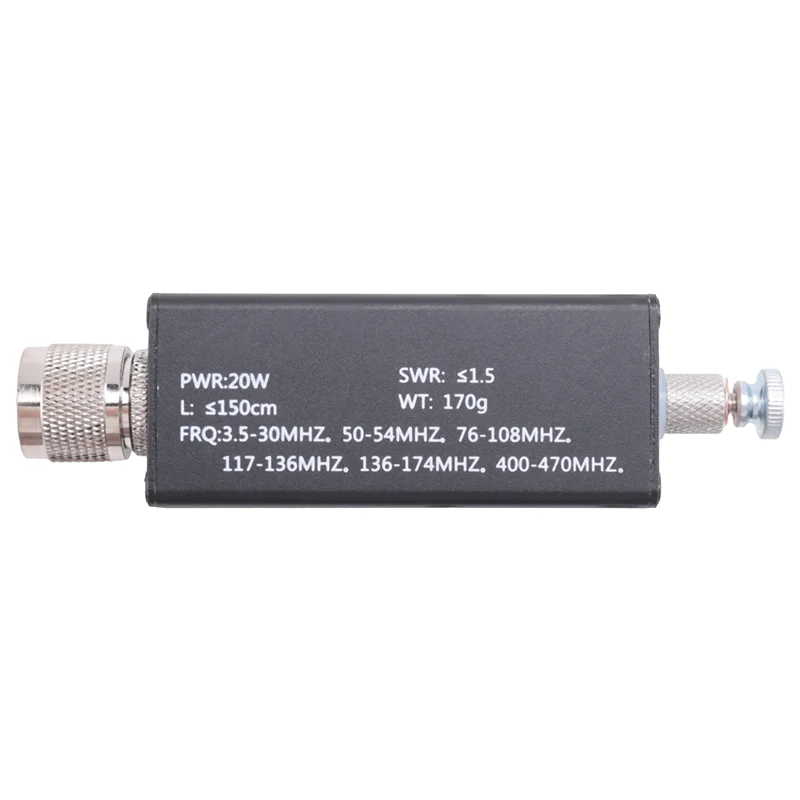 ABZW Hamgeek Mini-ANT 20W QRP هوائي مدمج لجميع الموجات القصيرة مع M-Head 5Mhz-55Mhz #6