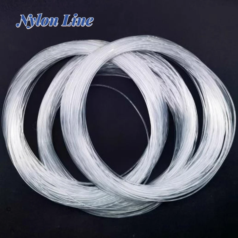 100M Crystal Transparent Nylon Line Super Tension Fishing Line Diameter 0.3/0.35/0.4 0.45/0.5/0.55/0.6/0.7/0.8/0.9/1/1.1/1.2mm
