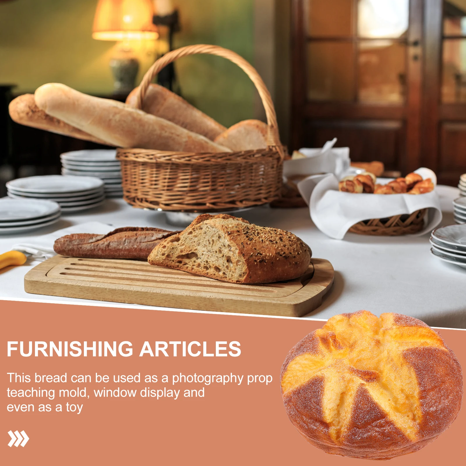 

Realistic Fake Bread Model PU Bread Prop for Photography Decoration Showcase Artificial nament Toy Suitable Home Supermarket
