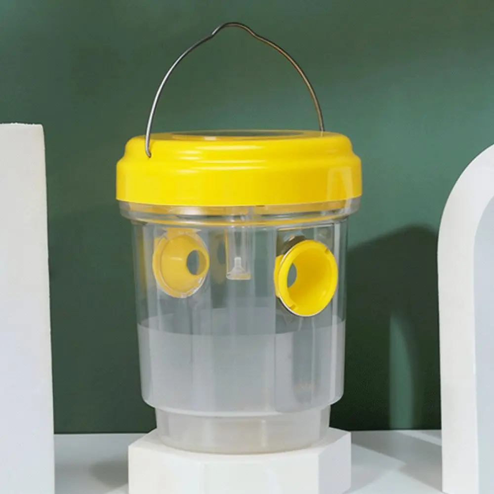 Yellow Wasp Trap Catcher For Orchard Farm Outdoor Insect Control Bee Fly Durable Plastic Repellent Device