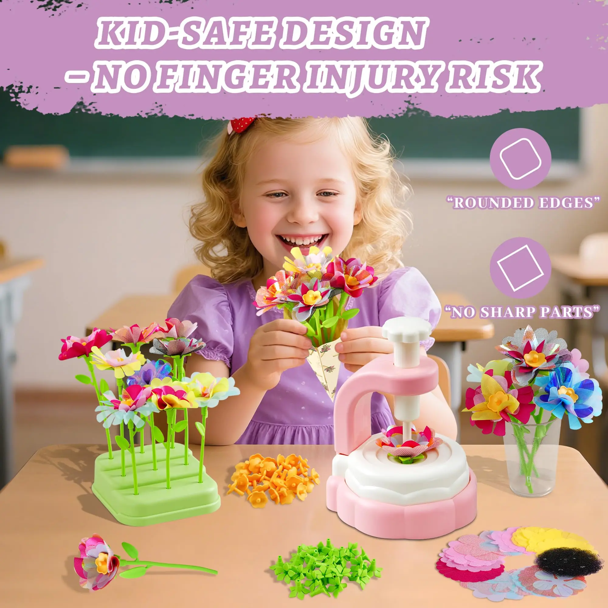 Zestaw do tworzenia bukietów kwiatowych, zabawka edukacyjna, idealny na przyjęcia, zajęcie kreatywne dla dzieci
