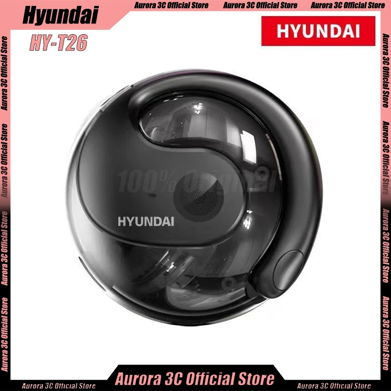 Hyundai Hy-T26 Earphones Bluetooth 5.4 Earbuds Hifi Ultra Hardware 24h Long Battery Sound Quality Custom Life Headphone