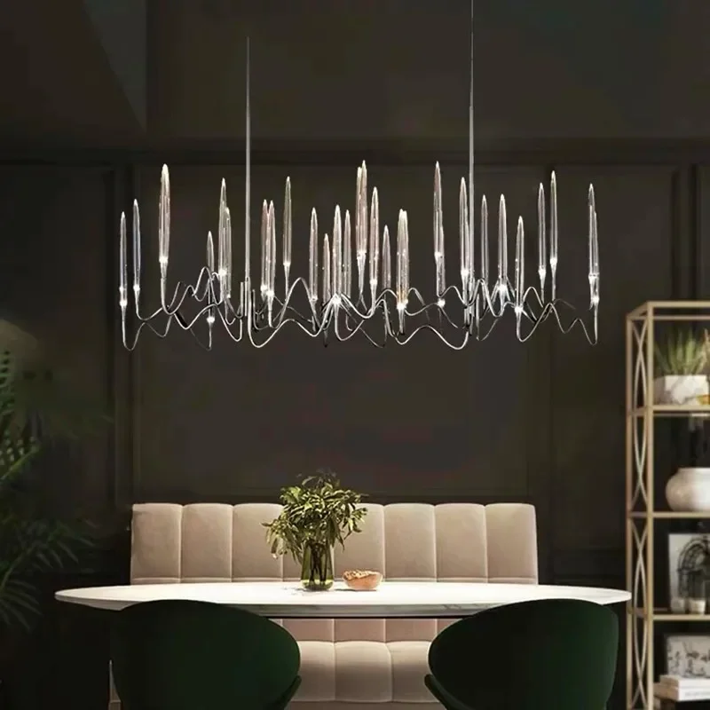 Imagem -05 - Led Crystal Chandelier Tree Branch Pendurado Lâmpada Luxo Moderno Luz Decoração do Casamento Pingente Lâmpadas para Sala de Jantar Quarto Bar