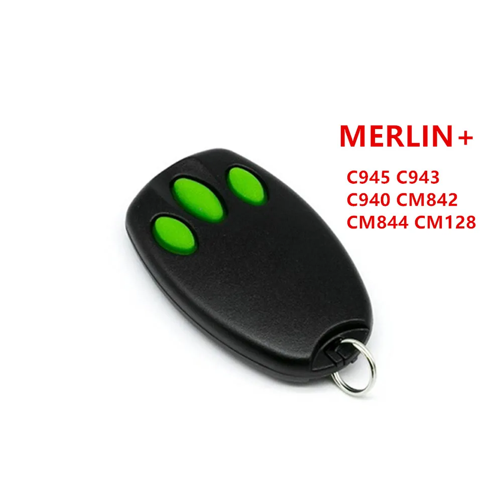 MERLIN+C945 CM842 C940 C943 CM844 CM128 94335E 84335E Garage Door Remote Control 433.92MHz Rolling Code Keychain
