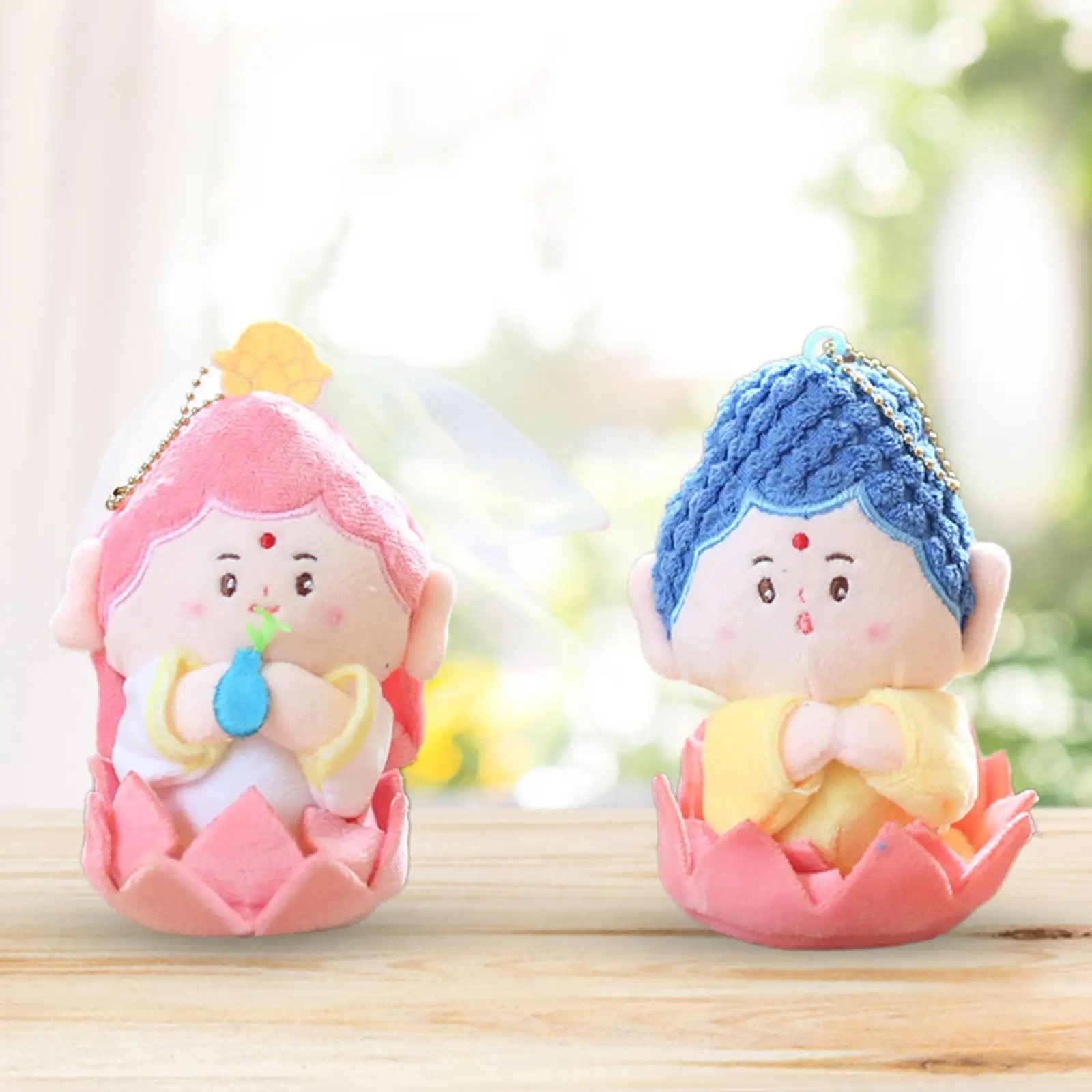 Cartoon Lucky God Plush Toy Decoration Cute Key Chain Pendant Backpack Bag Pendant Plush Keychain Pendant for Children Men Women