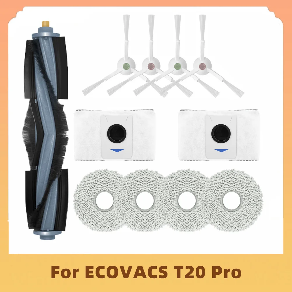 

Совместимость для Ecovacs T20 pro / T20 Max робот-пылесос Главная щетка Боковая щетка Швабра Тряпка Пылесборник Запасные части Замена