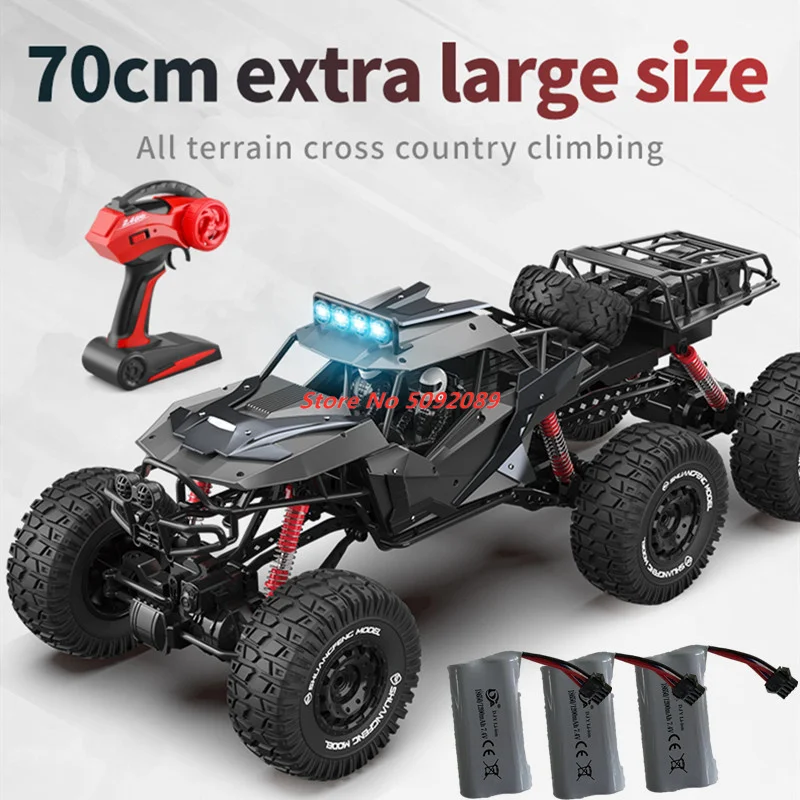 70CM Large Off Load Climbing Car 2.4G Alloy Electric High-Speed Six-Wheel Climbing Car Kids Boy Gift RC Racing Car Crawler Car