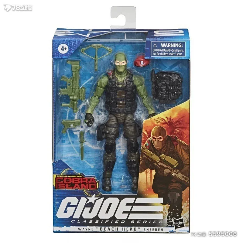 

G.I. Joe Snake Eyes Deluxe Edition Anime Action Figures Toy Set Ko Movable Statues Collectible Model Doll Christmas 6 Inch Gifts