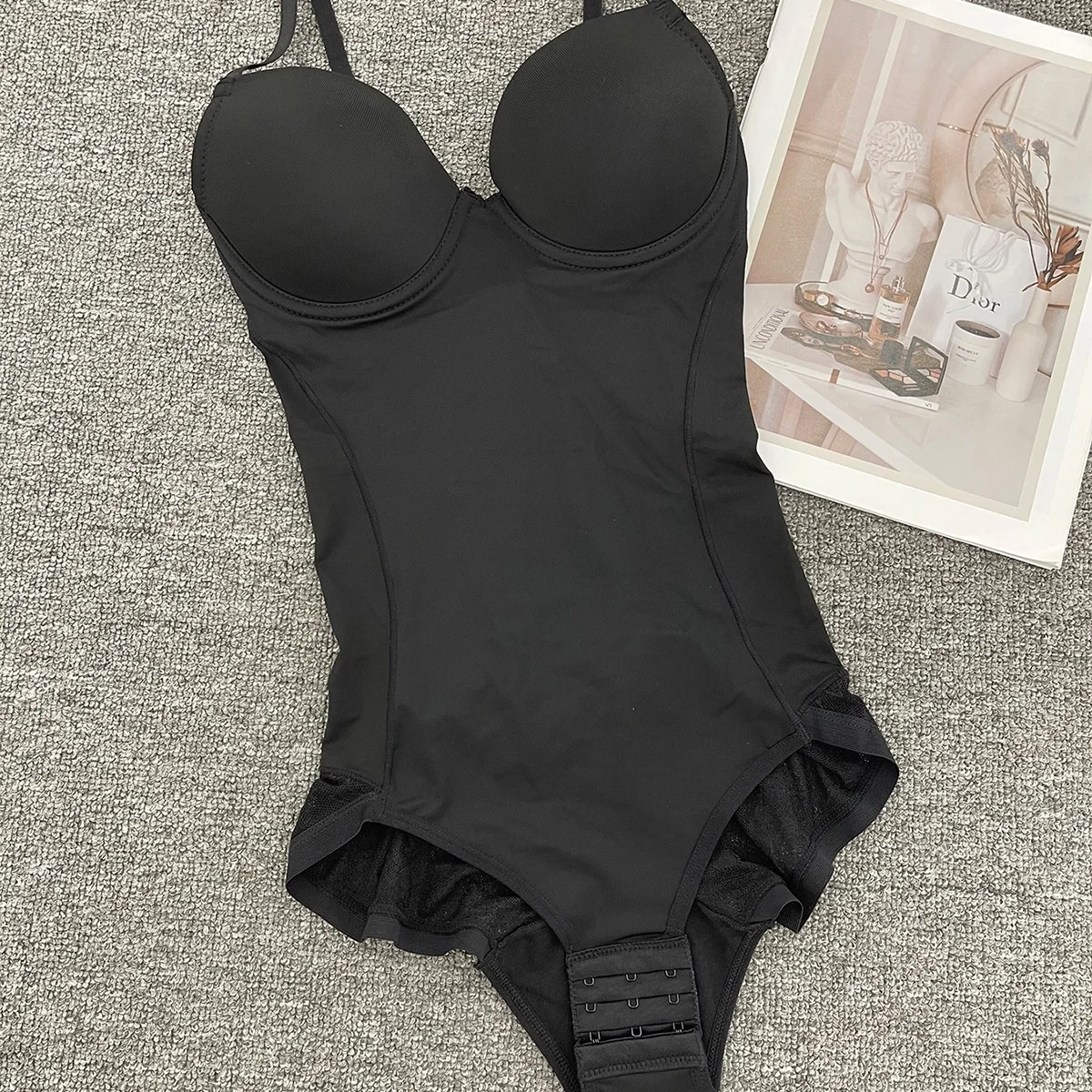 Enhanced Version Postpartum Bodysuit with Bra Lace Seamless Shapewear Underwear Women's Winter Underwear with Bone And Button