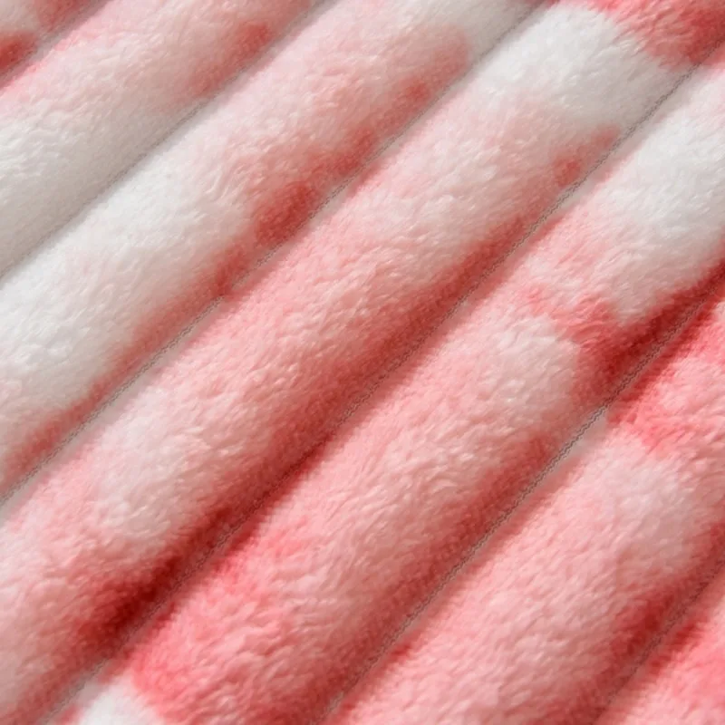 بطانية الفانيلا حجم الملكة ربيع الخريف البطانيات الدافئة ل Bedgradient اللون لينة أفخم أريكة رمي بطانية