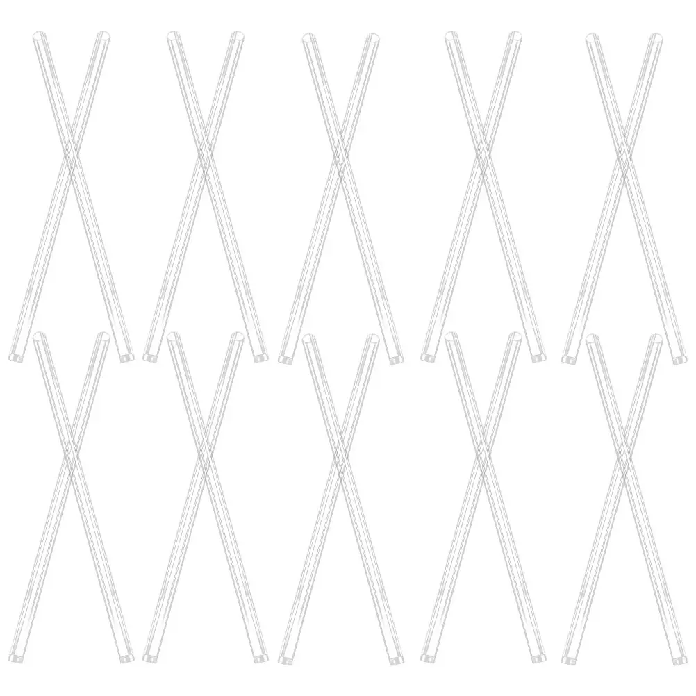 

20Pcs Clear Meteor Light Tubes Plastic Protective Shell for Standing Lamp Outdoor String Light Shade Replacement Decorative