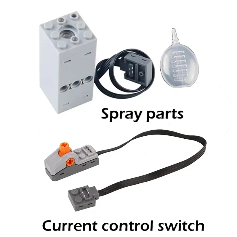 DIY Bausteine Technische Motor Sprayer Elektrische Abgas Modifizierten Motor Kompatibel mit Legoed Für High-Tech Zug Auto Teile