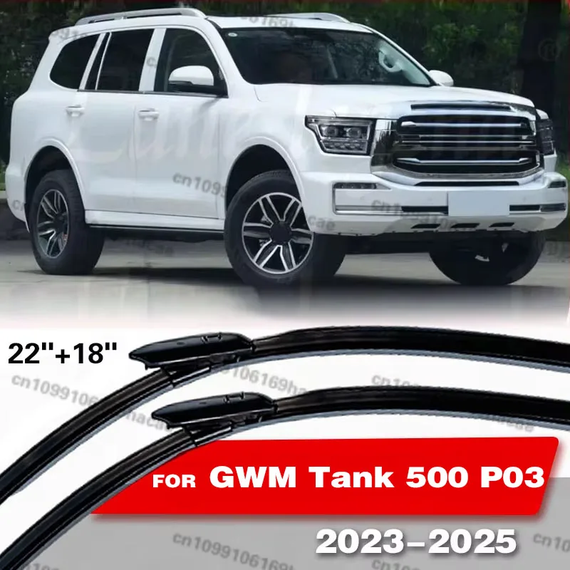 

For GWM Tank 500 P03 2022 2023 2024 2025 Front Wipers Blades Brushes Cleaning Window Windshield Windscreen Auto Accessories