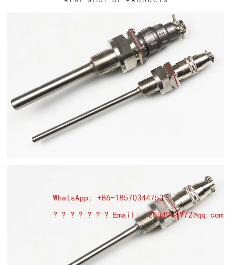 Aviation Socket Type Platinum Thermal Resistance, Temperature Sensor Pt100 Thermal Resistance WZP-270 Thread 16 * 1.5