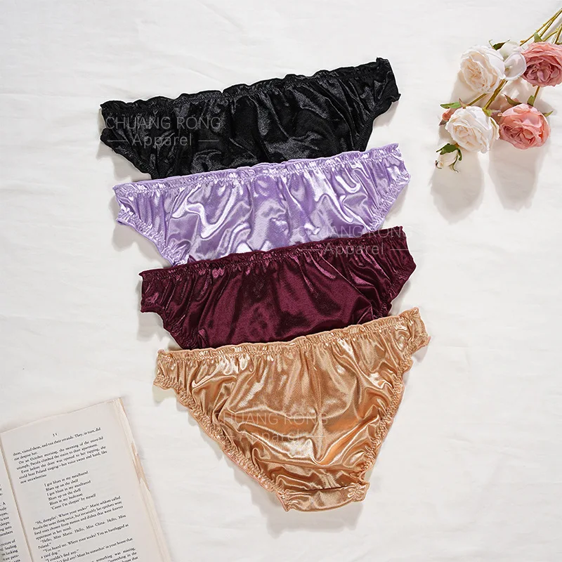 3 PCS Plus Size Women's Underwear Low Waist Sexy Soft Comfortable Super Stretch Color Pure Cotton