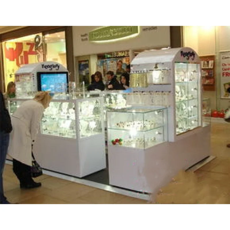 2025customized.Jewelry display vitrine and mall kiosk