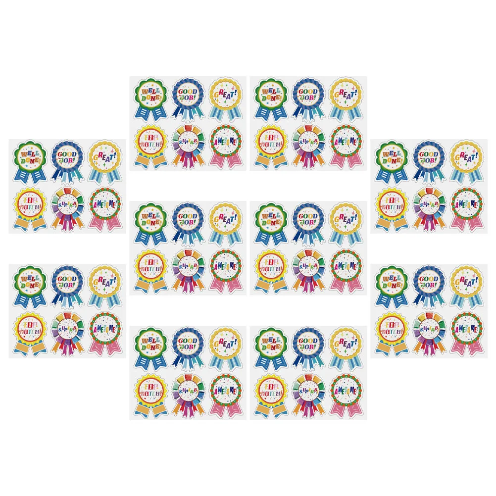 

Набор из 10 наклеек с наградами, самоклеящиеся этикетки с медалями для учителей, мотивационные школьные принадлежности для классов
