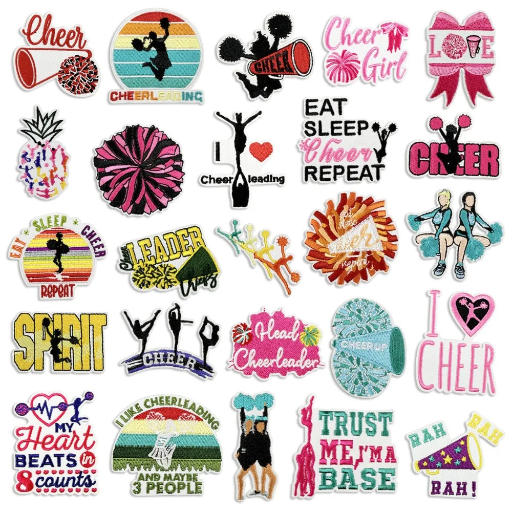 

Cartoon Cheerleading Squad Embroidery Patch DIY Backpack T-shirt Bag Iron on Patches Craft Sewing Applique Sticker Decor Repair