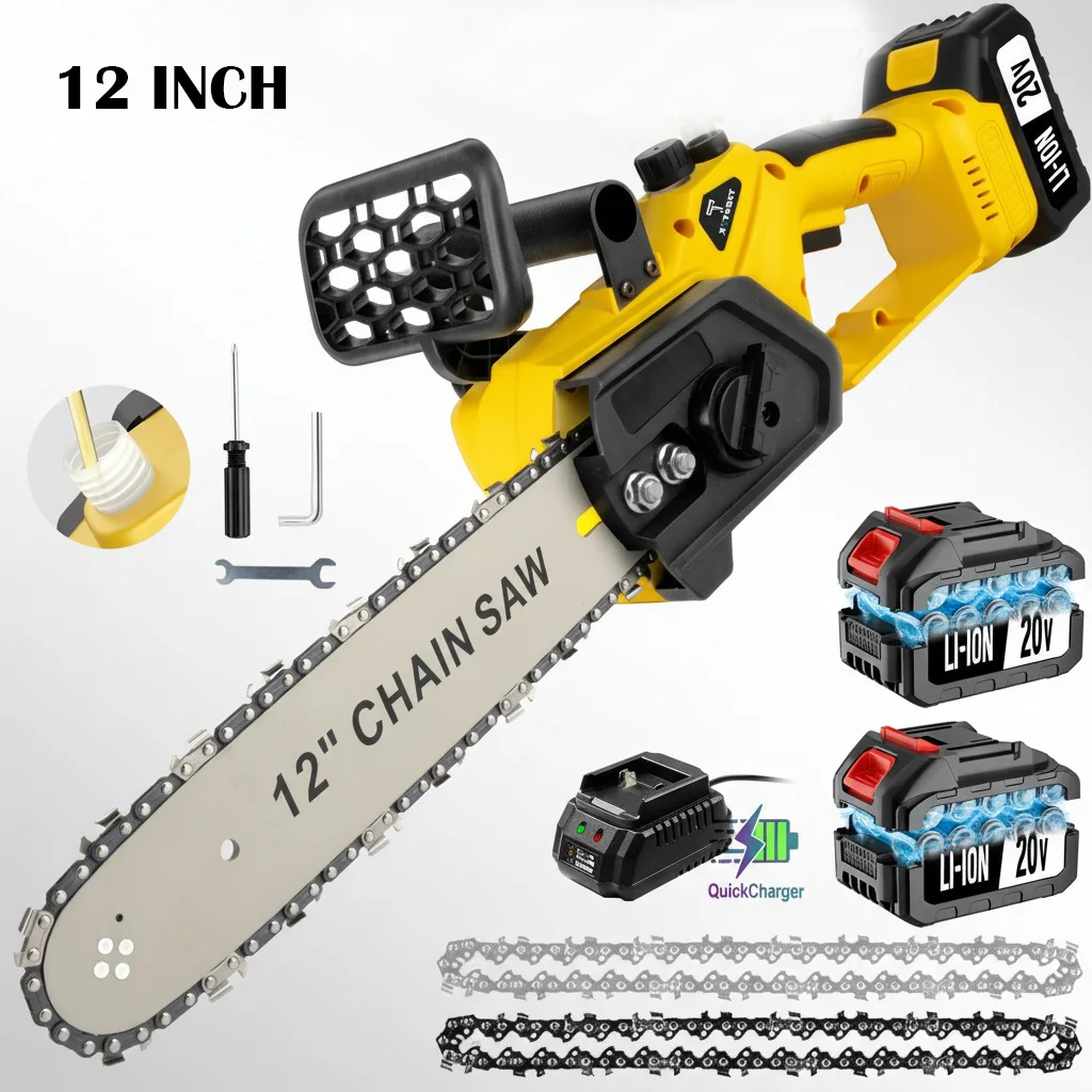 

1200W Electric Chain Saw Handheld Household Electric Cutting Tool Used for Cutting Tree Branches and Wood For Makita 20V Battery