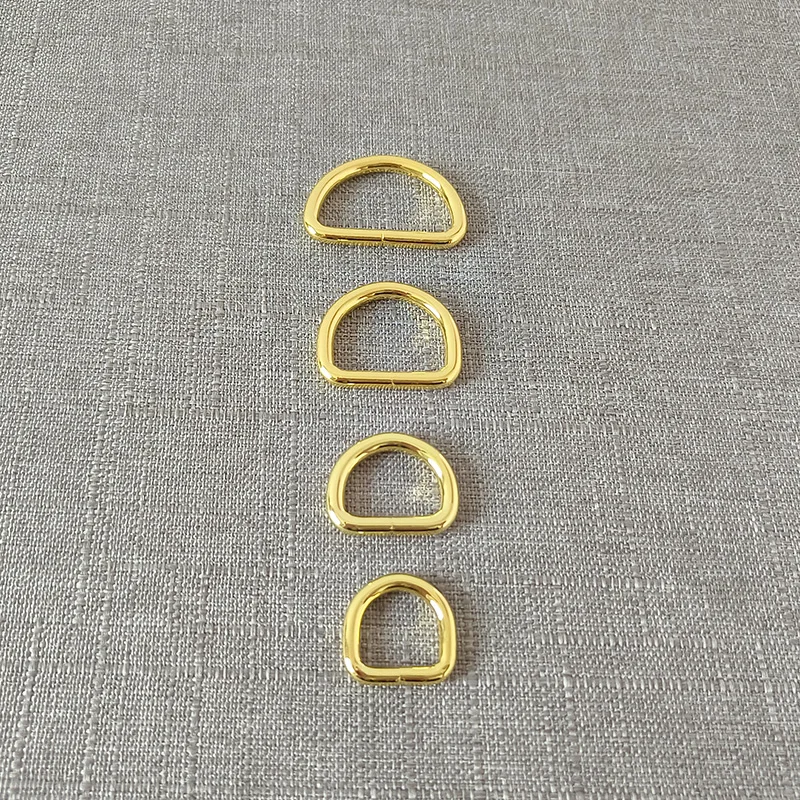Correa de Metal con anillo en D, hebilla para bolso, Collar de perro, arnés, correa, mochila, accesorio de ropa de costura, 15mm, 20mm, 25mm, 32mm,