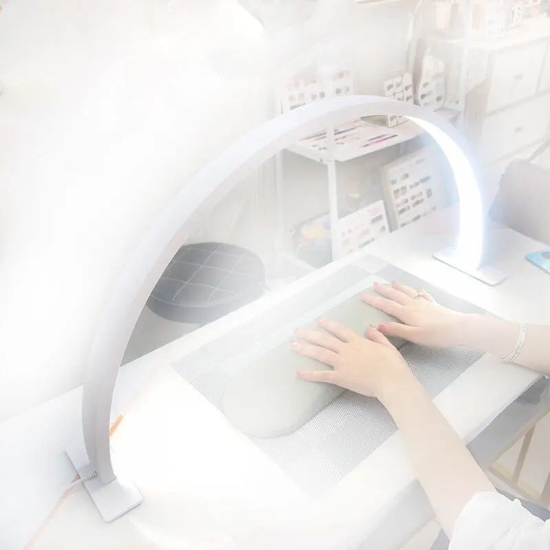 1 pz mezza luna luce per scrivania per unghie alimentatore USB illuminazione per unghie fai da te lampada da scrivania per bellezza per unghie a LED lampada per unghie da tavolo per protezione degli occhi